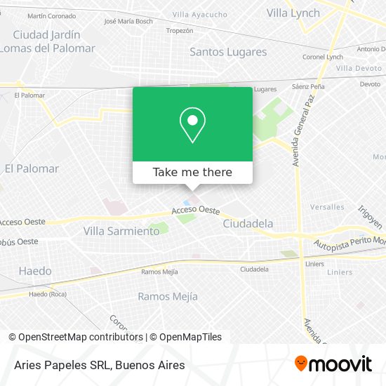 Aries Papeles SRL map