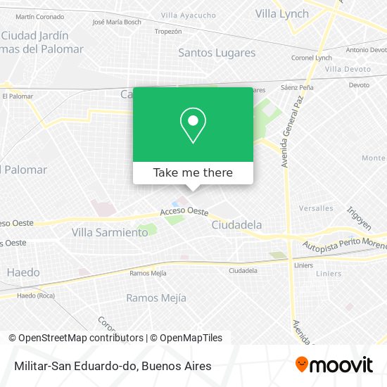 Militar-San Eduardo-do map