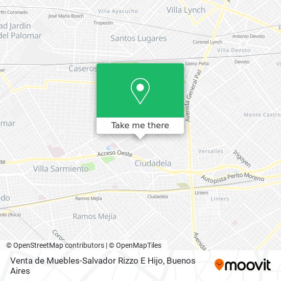 Mapa de Venta de Muebles-Salvador Rizzo E Hijo