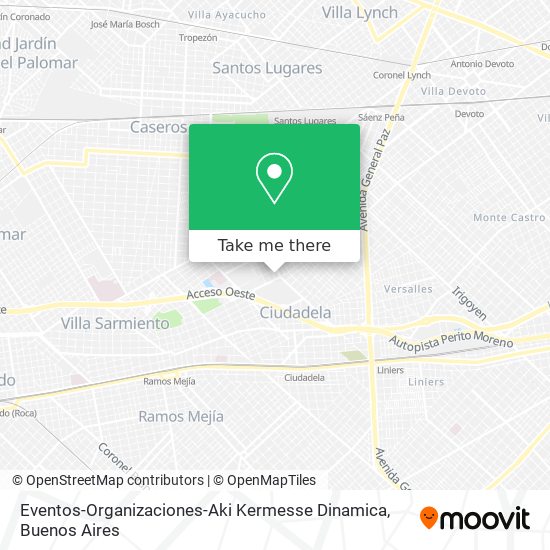 Eventos-Organizaciones-Aki Kermesse Dinamica map