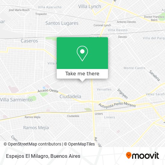 Mapa de Espejos El Milagro