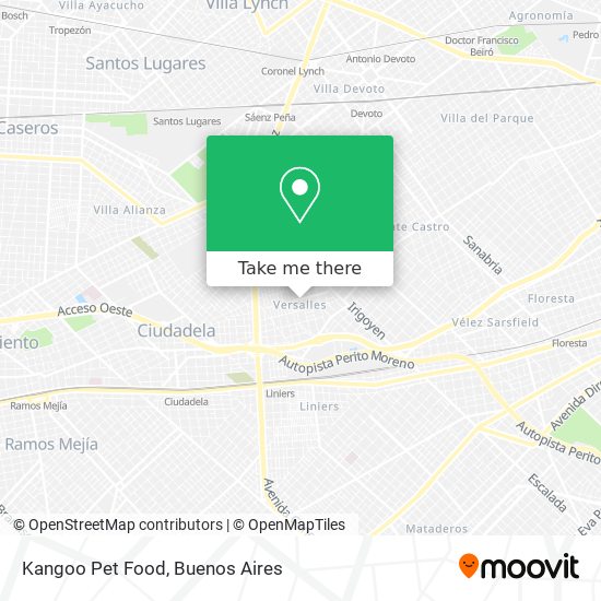 Kangoo Pet Food map