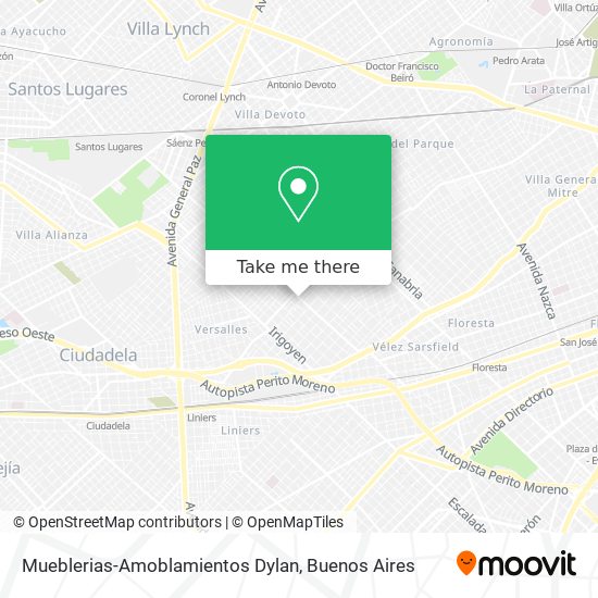 Mapa de Mueblerias-Amoblamientos Dylan