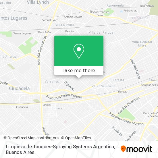 Limpieza de Tanques-Spraying Systems Argentina map