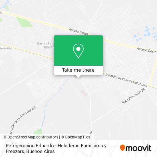 Mapa de Refrigeracion Eduardo - Heladeras Familiares y Freezers