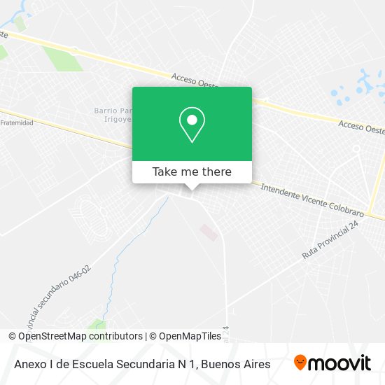 Anexo I de Escuela Secundaria N 1 map