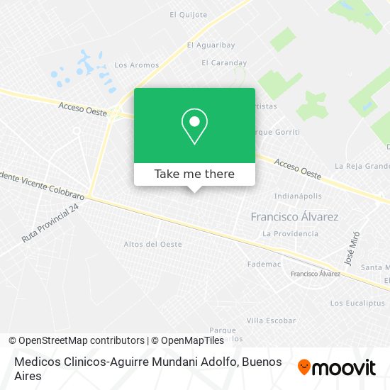 Medicos Clinicos-Aguirre Mundani Adolfo map