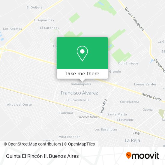 Quinta El Rincón II map