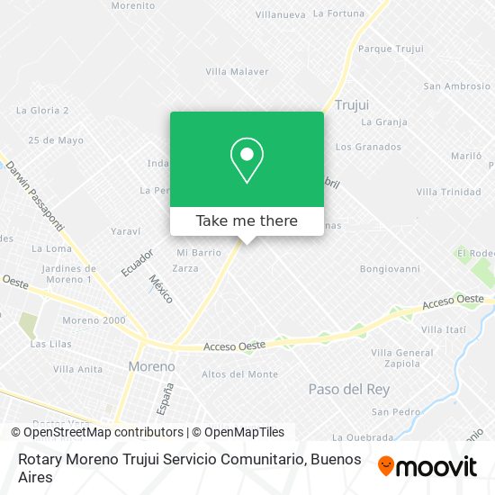 Rotary Moreno Trujui Servicio Comunitario map