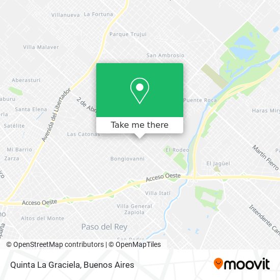 Quinta La Graciela map