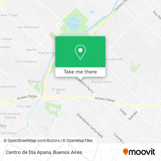 Centro de Día Apana map