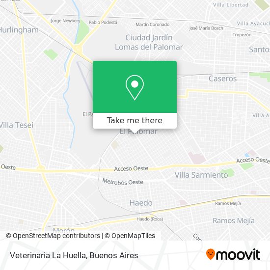 Mapa de Veterinaria La Huella