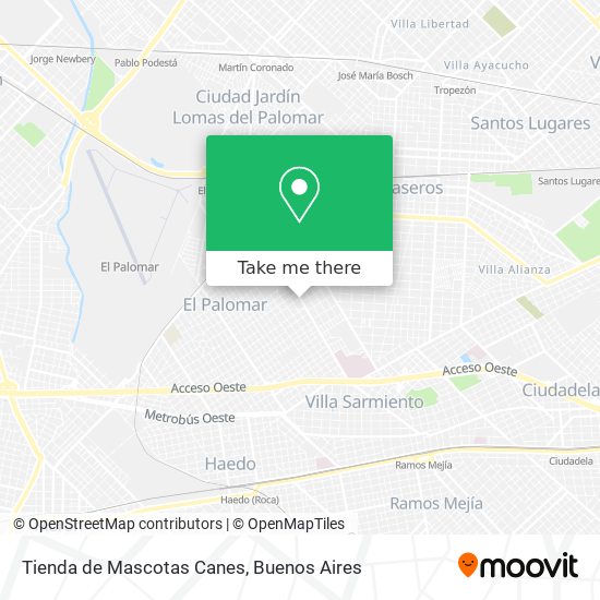 Tienda de Mascotas Canes map