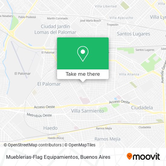 Mapa de Mueblerias-Flag Equipamientos