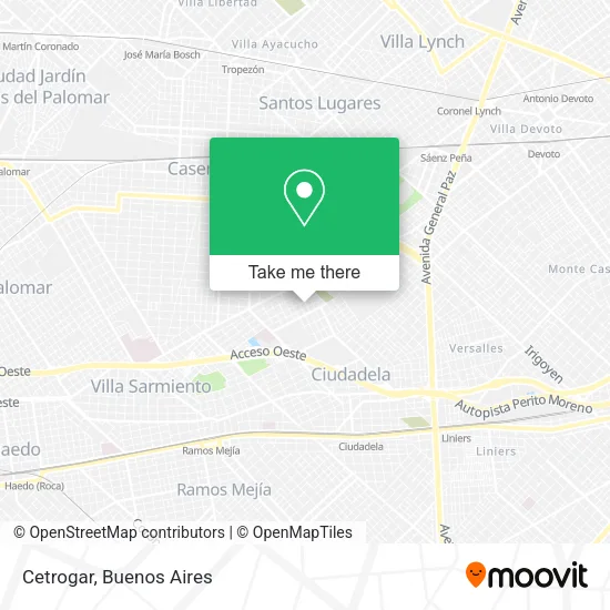 Mapa de Cetrogar