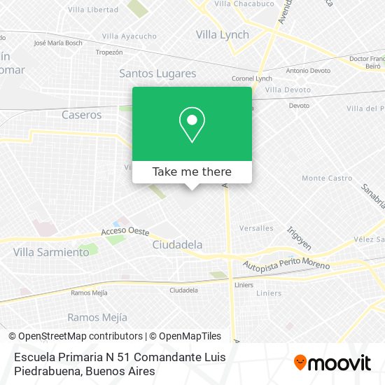 Escuela Primaria N 51 Comandante Luis Piedrabuena map