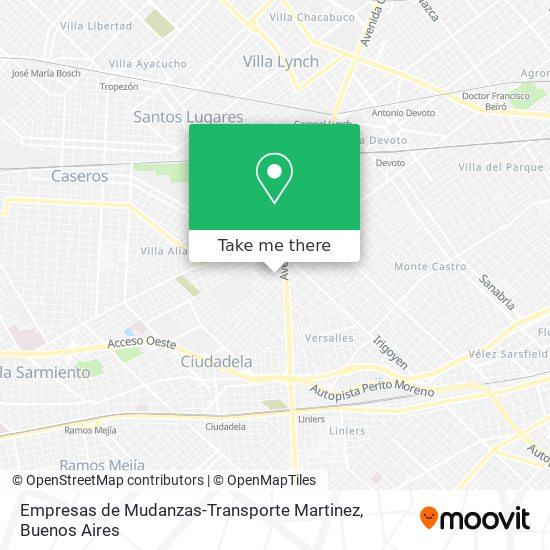 Empresas de Mudanzas-Transporte Martinez map