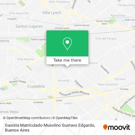 Gasista Matriculado-Musolino Gustavo Edgardo map