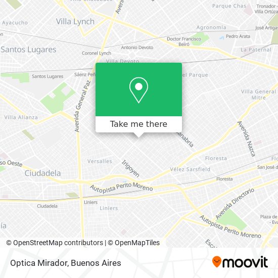 Optica Mirador map