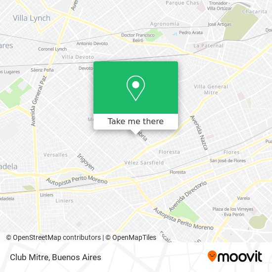 Club Mitre map