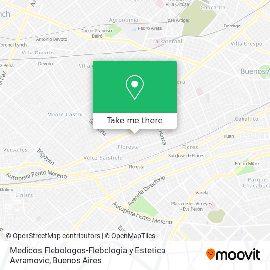 Medicos Flebologos-Flebologia y Estetica Avramovic map