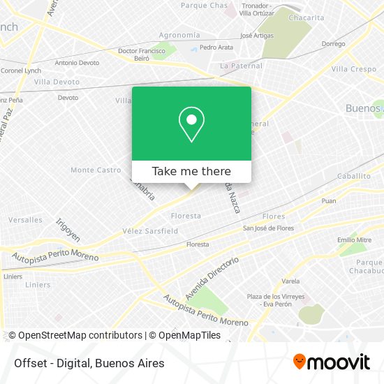 Offset - Digital map