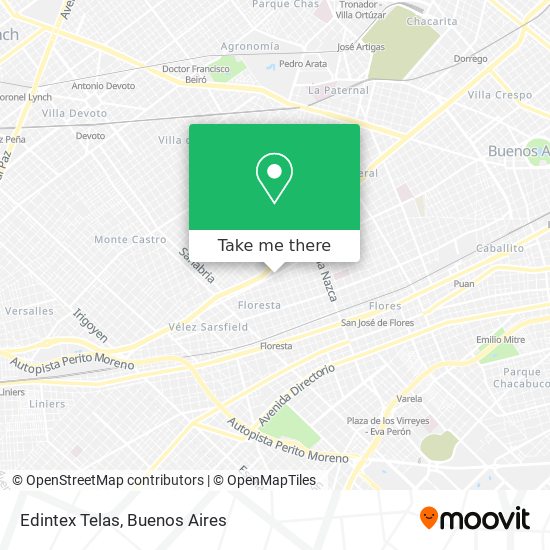 Edintex Telas map