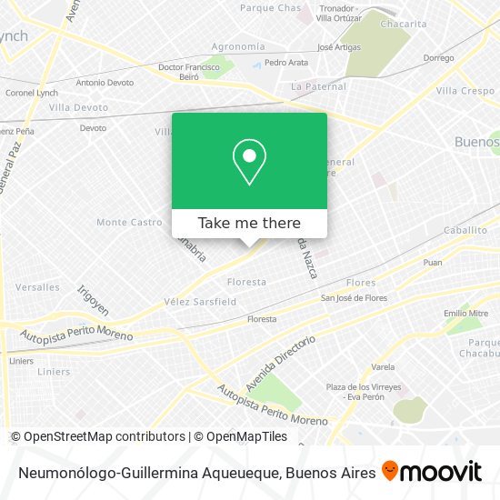 Neumonólogo-Guillermina Aqueueque map