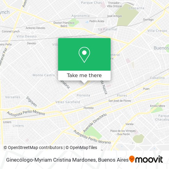 Ginecólogo-Myriam Cristina Mardones map