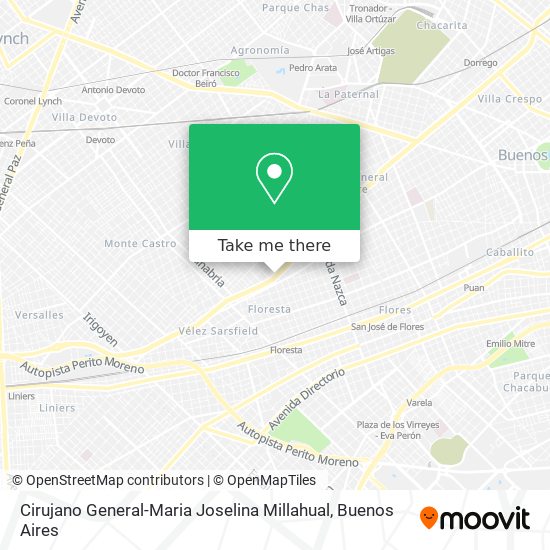 Cirujano General-Maria Joselina Millahual map