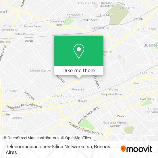 Mapa de Telecomunicaciones-Silica Networks sa