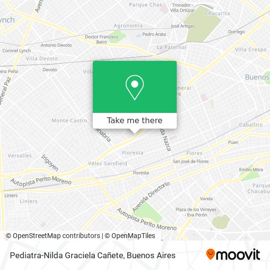 Pediatra-Nilda Graciela Cañete map