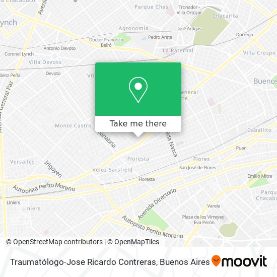Mapa de Traumatólogo-Jose Ricardo Contreras