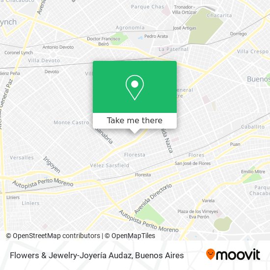 Mapa de Flowers & Jewelry-Joyería Audaz
