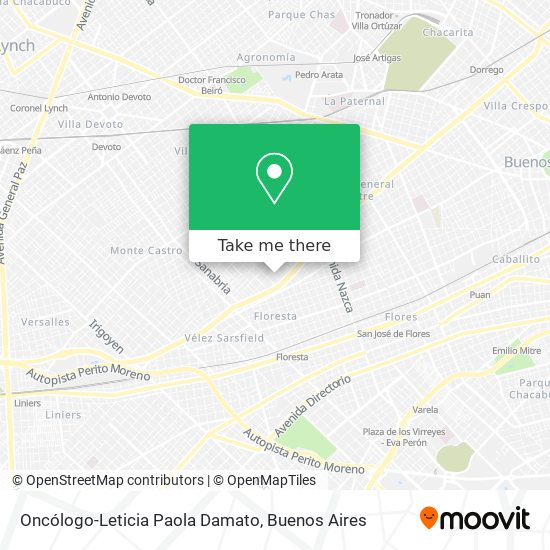 Oncólogo-Leticia Paola Damato map