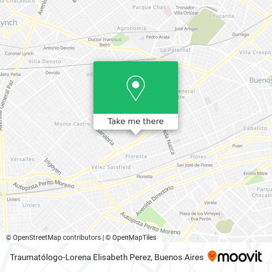 Traumatólogo-Lorena Elisabeth Perez map