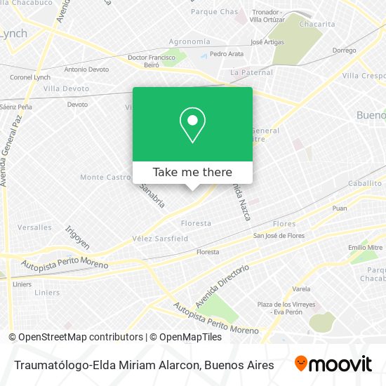 Traumatólogo-Elda Miriam Alarcon map