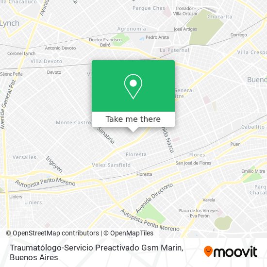 Traumatólogo-Servicio Preactivado Gsm Marin map