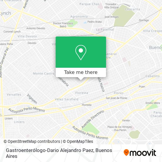 Mapa de Gastroenterólogo-Dario Alejandro Paez