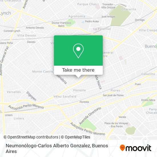 Mapa de Neumonólogo-Carlos Alberto Gonzalez