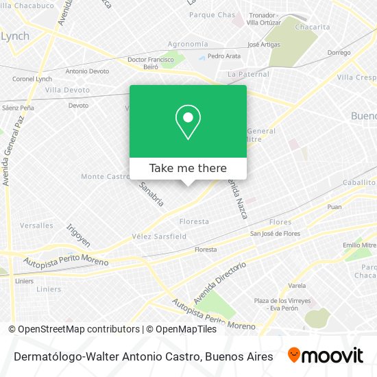 Dermatólogo-Walter Antonio Castro map