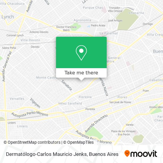 Dermatólogo-Carlos Mauricio Jenks map