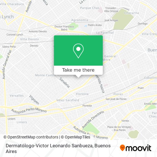 Dermatólogo-Victor Leonardo Sanbueza map