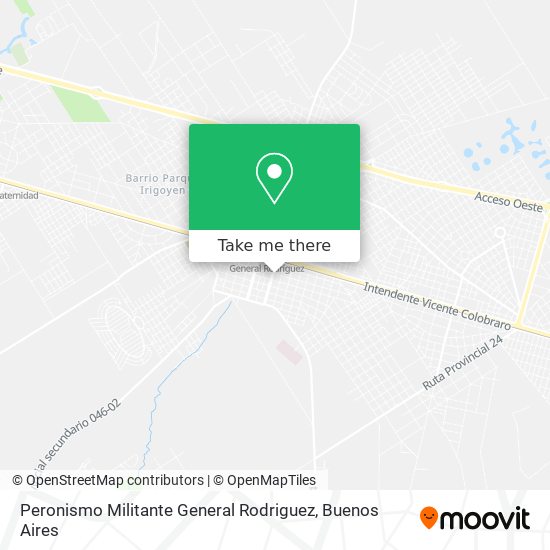Peronismo Militante General Rodriguez map