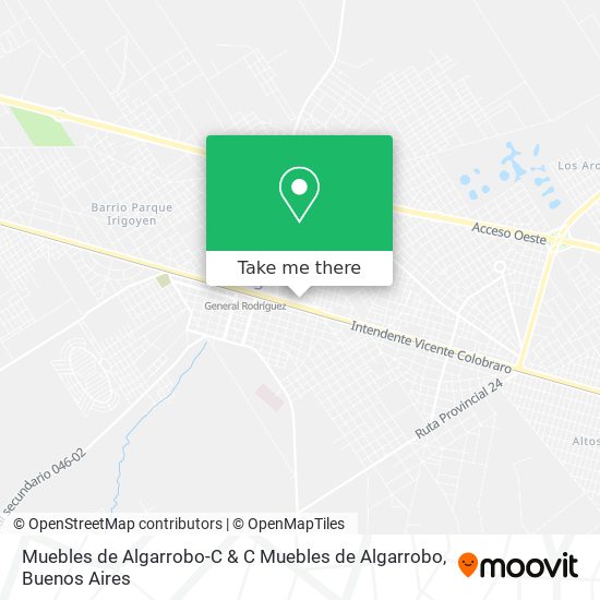 Muebles de Algarrobo-C & C Muebles de Algarrobo map