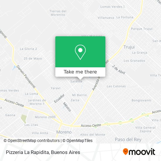 Pizzeria La Rapidita map