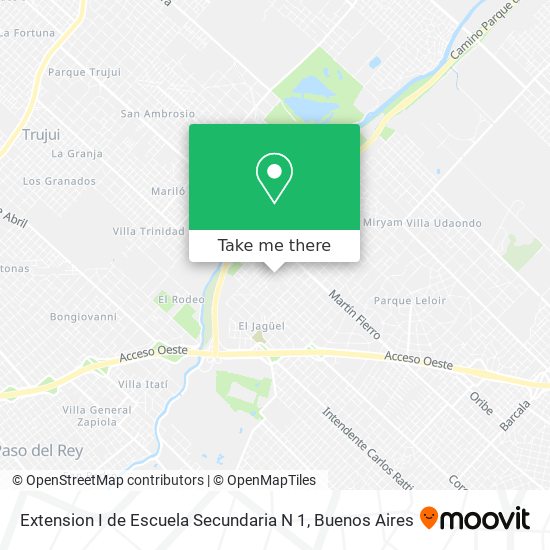 Extension I de Escuela Secundaria N 1 map