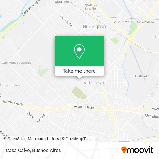 Mapa de Casa Calvo