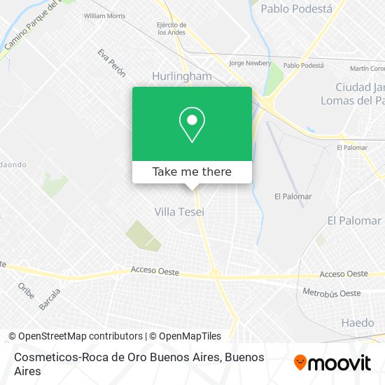 Cosmeticos-Roca de Oro Buenos Aires map