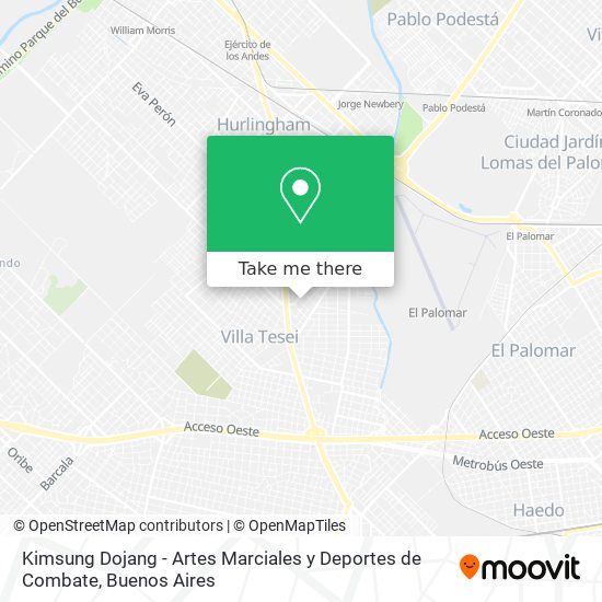 Kimsung Dojang - Artes Marciales y Deportes de Combate map